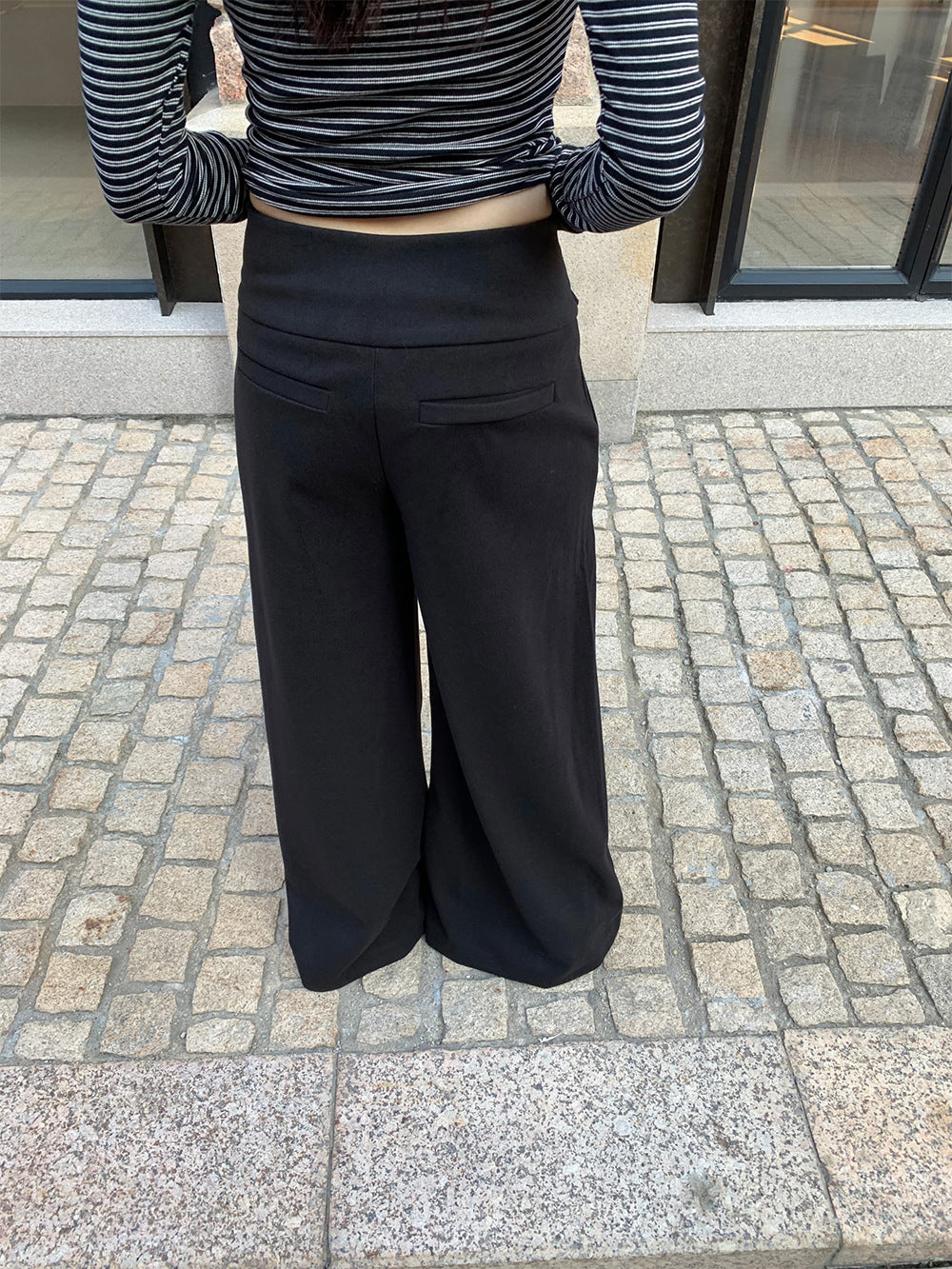 Women's Stylish Side-Button Suit Pants